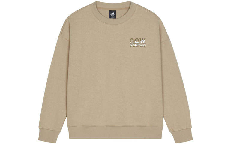 New Balance New Balance Sweatshirts Women's Khaki Crew Neck Moderate Regular