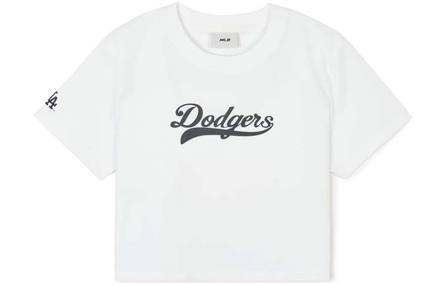 MLB Los Angeles Dodgers Regular Sleeve T Shirt Women's Ecru