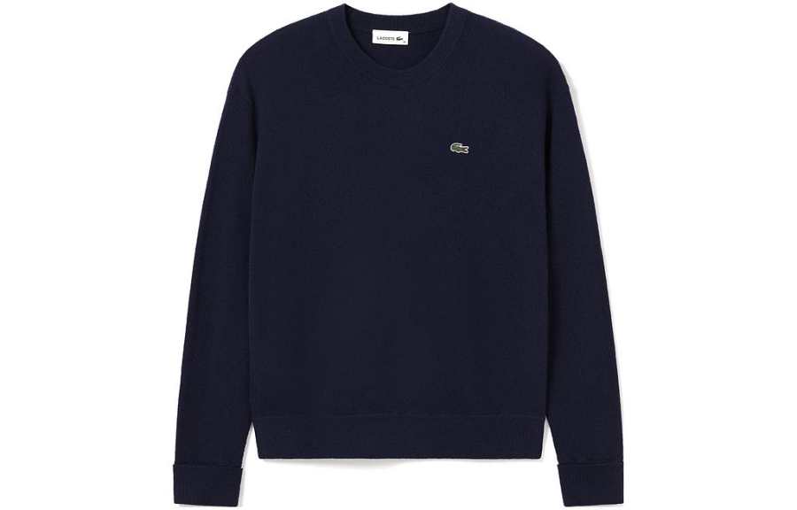 LACOSTE Sweaters Women's Navy Blue/166 Crew Neck Moderate Other