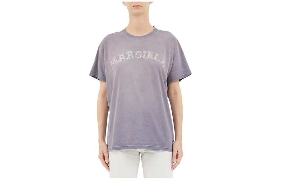 Maison Margiela Logo Printed Crewneck T Shirt