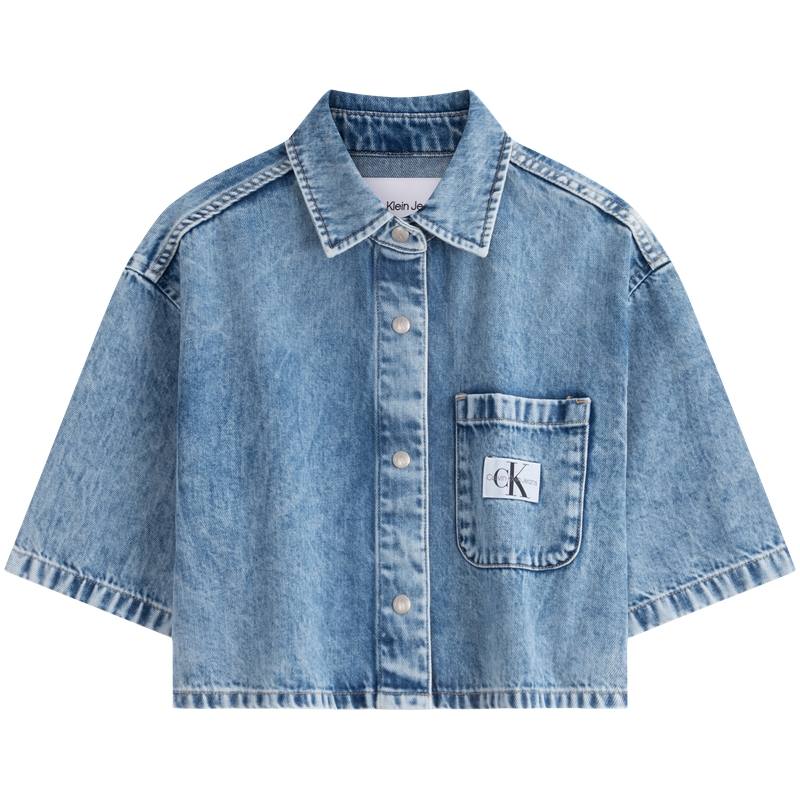 CALVIN KLEIN Shirt Women's Denim Light Blue
