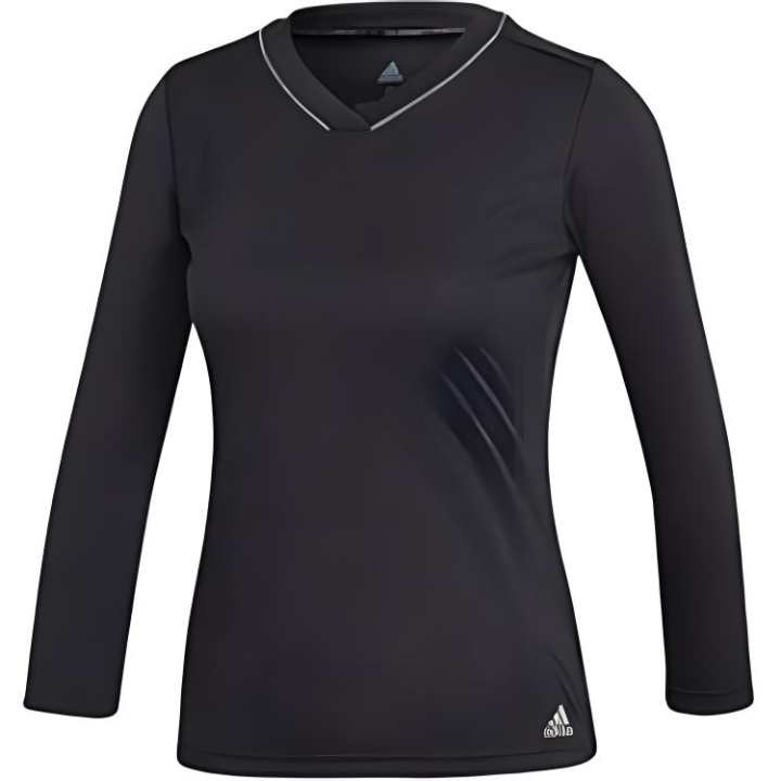 Adidas Adidas T Shirts Women's Black V Neck Moderate