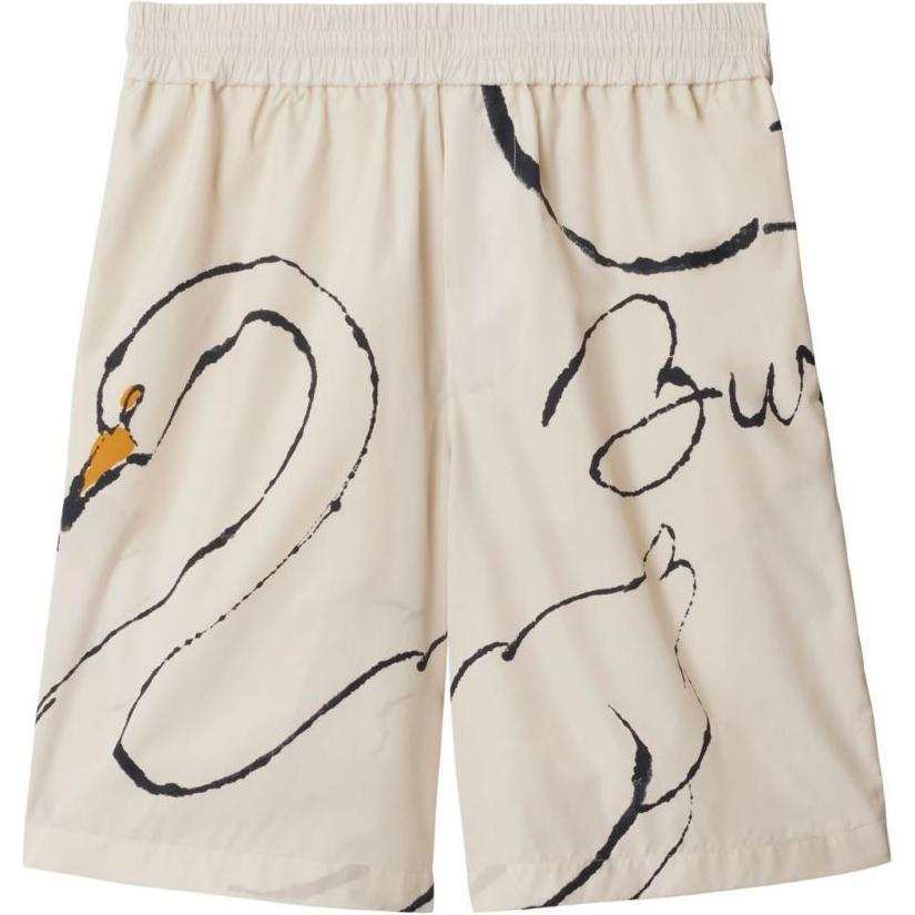 Burberry SS24 Casual Shorts Men's White