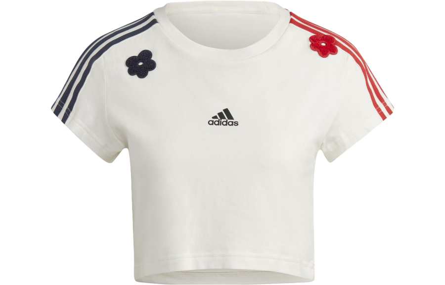 Adidas Adidas SS23 Adicolor 70s T Shirts Women's White Crew Neck Moderate Straight Fit
