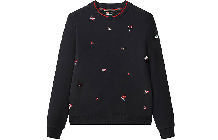 FILA Sweatshirts Women's Blue Crew Neck Moderate Regular