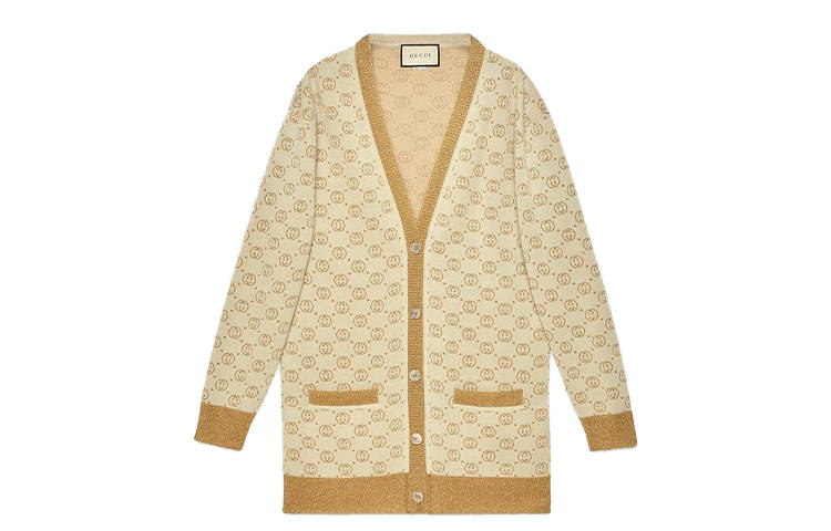 GUCCI 【Previous SeasonFinal Sale】GG pattern buttoned cardigan