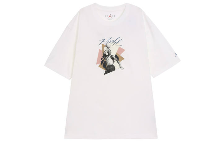 Jordan Jordan Drop Shoulder Sleeve T Shirt Women's White
