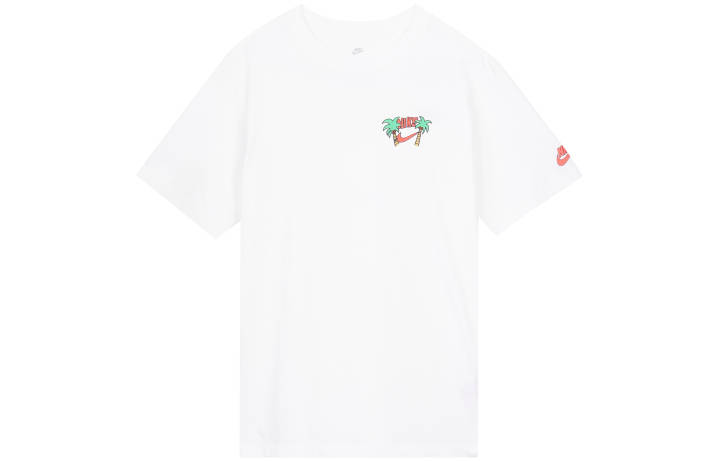 Nike Nike Women'ss Botanical Print Retro Loose Fit Crewneck T-Shirt White