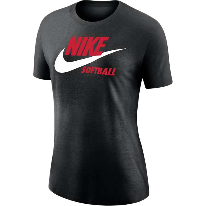 Nike Nike T Shirts Women's Black Crew Neck Moderate Straight Fit