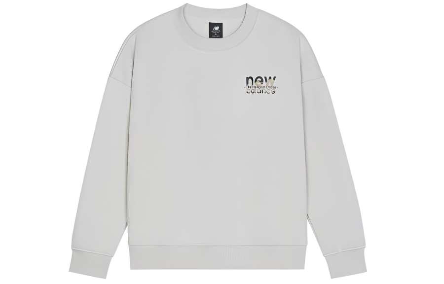 New Balance New Balance Sweatshirts Women's Gray Crew Neck Moderate Regular