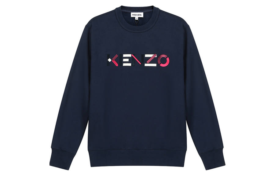 KENZO Sweatshirts Women's Marine Blue Crew Neck Moderate Regular