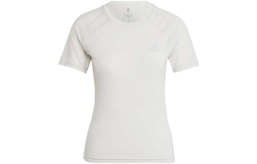 Adidas Adidas T Shirts Women's White Crew Neck Moderate Straight Fit