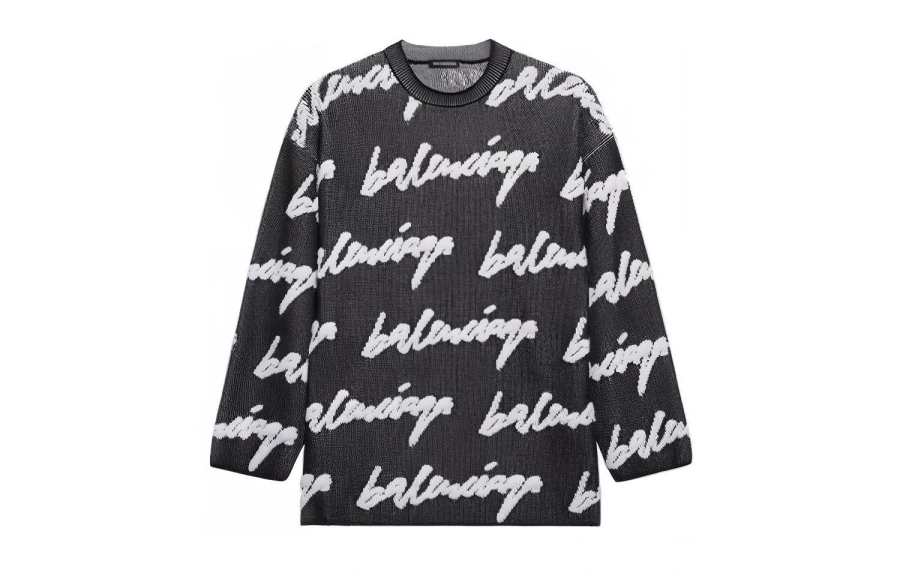 Balenciaga Knitwear Loose Fit Women's Black