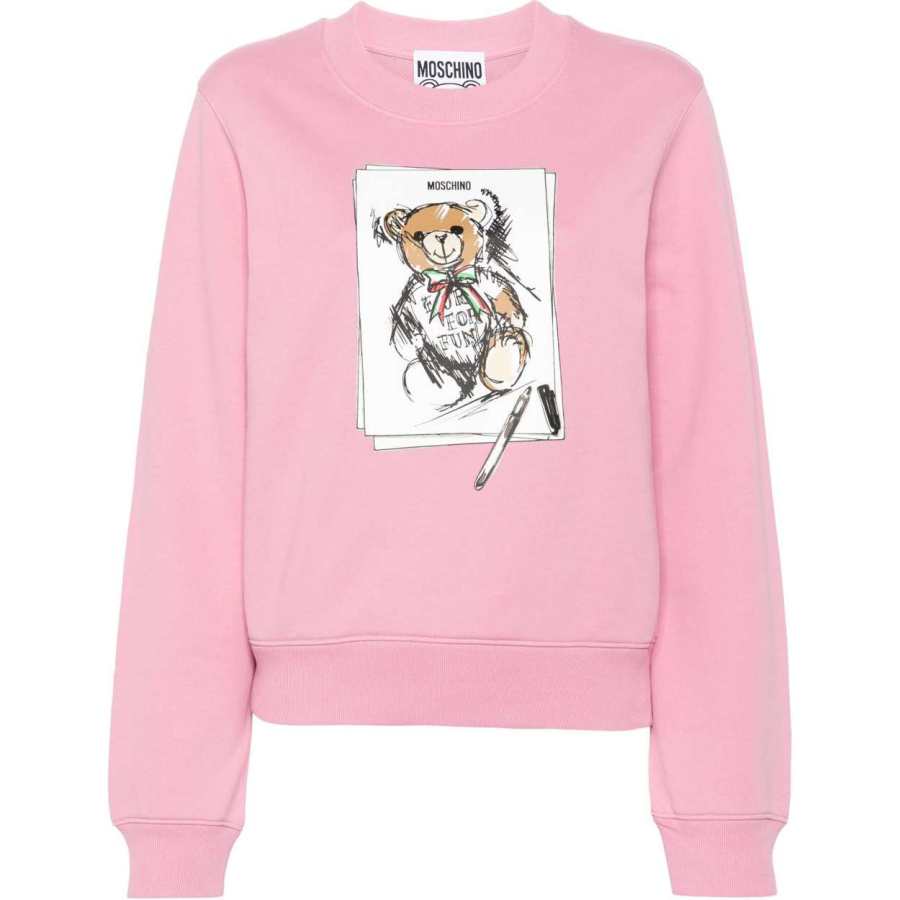 MOSCHINO Graphic Printed Crewneck Sweatshirt