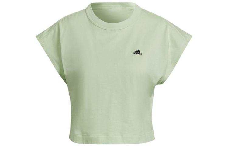 Adidas Adidas T Shirts Women's Green Crew Neck Moderate Other