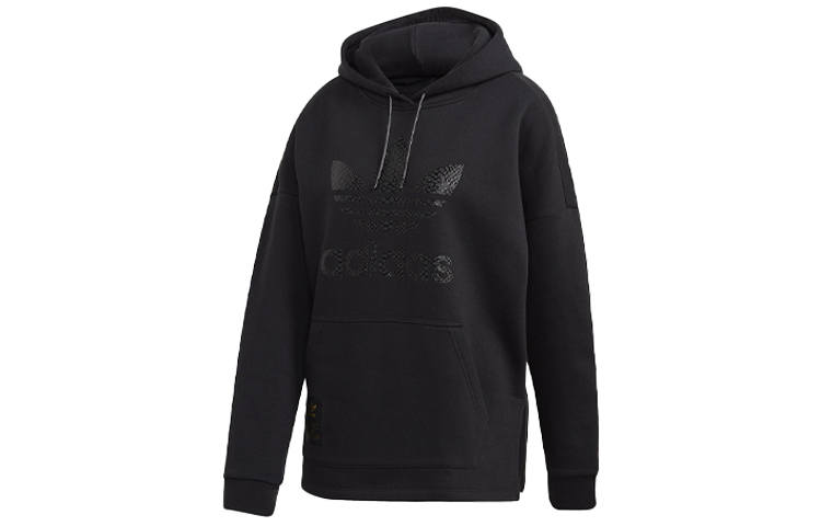 Adidas Originals Sweatshirts Women's Black Hooded Moderate Regular