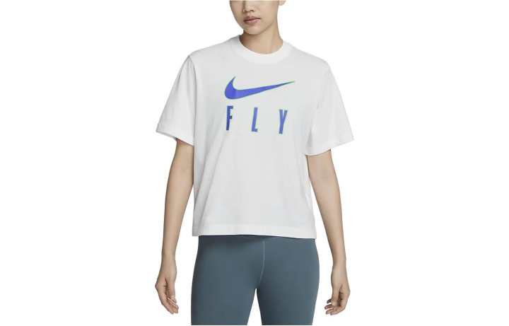 Nike Nike T Shirts Women's Ivory Crew Neck Moderate Straight Fit