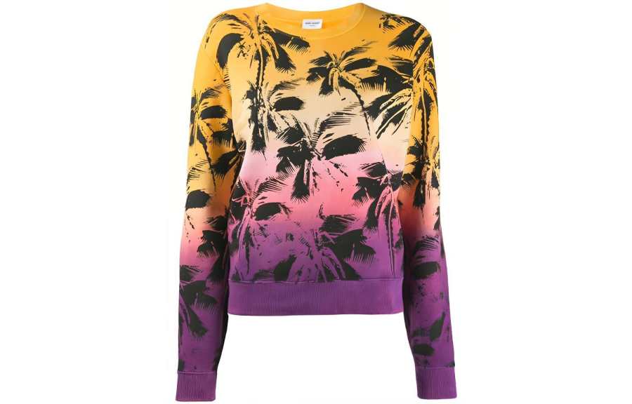 SAINT LAURENT Palm print Sweatshirt