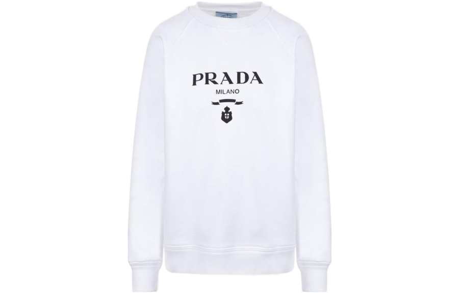 PRADA PRADA SS22 Sweatshirt Women's White