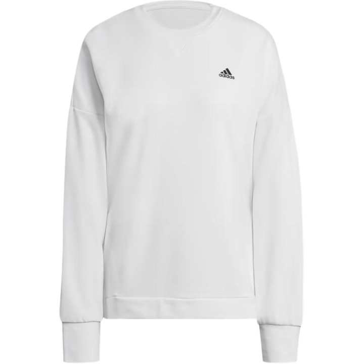 Adidas Adidas Sweatshirts Women's Bright White Crew Neck Moderate Regular