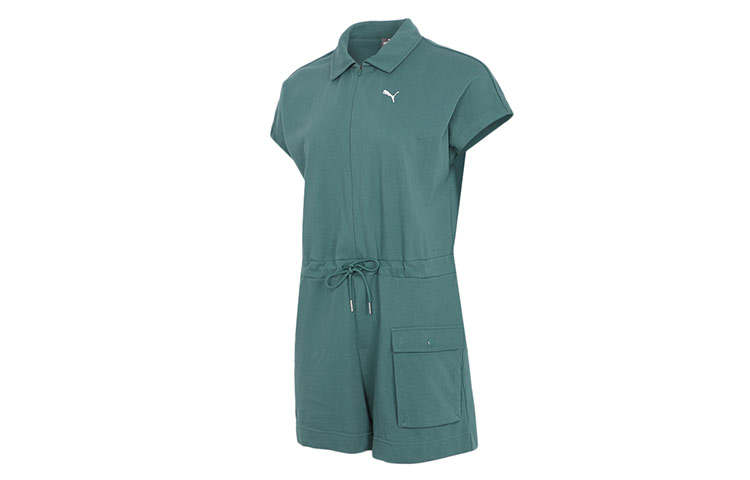 PUMA Bodysuits Women's Green Crew Neck