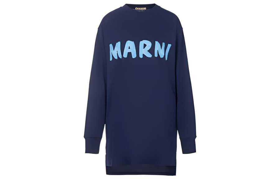 MARNI T Shirts Women's Blue Crew Neck Moderate