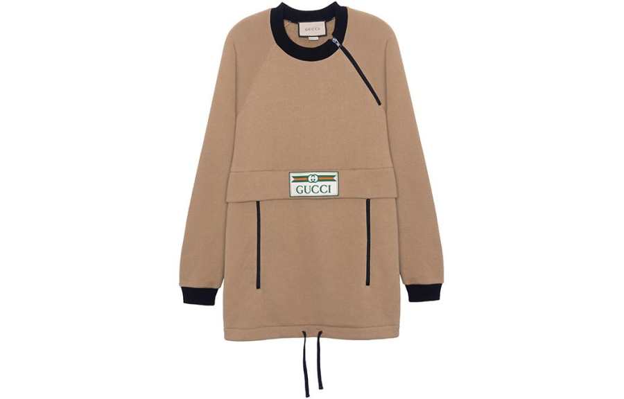 GUCCI Sweatshirts Women's Brown Crew Neck Moderate