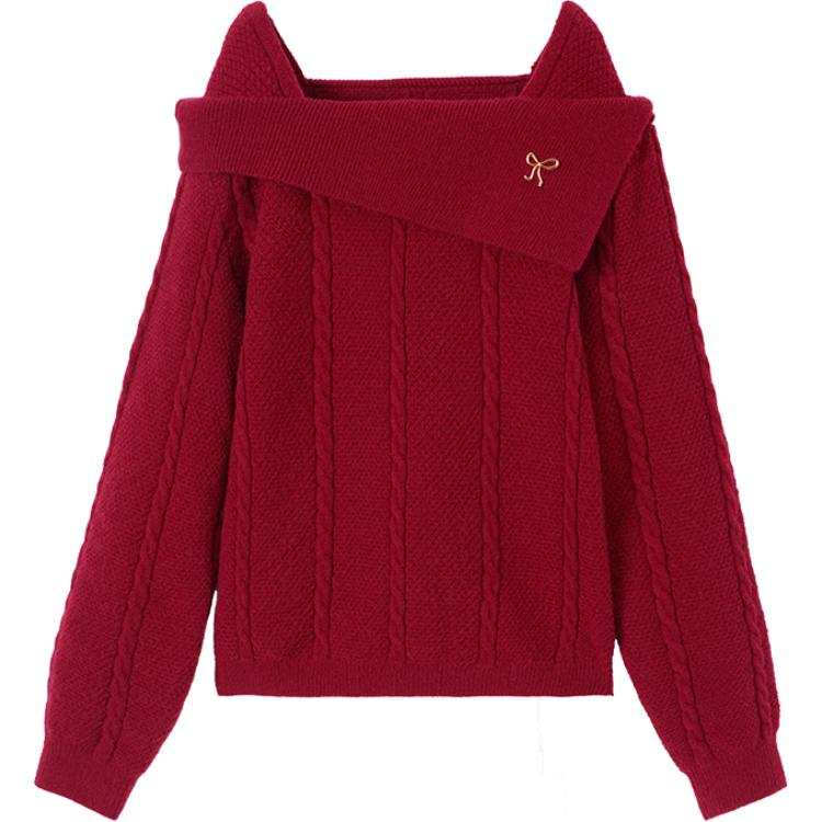XIANGYING Sweaters Women's Boat Neck Moderate Other
