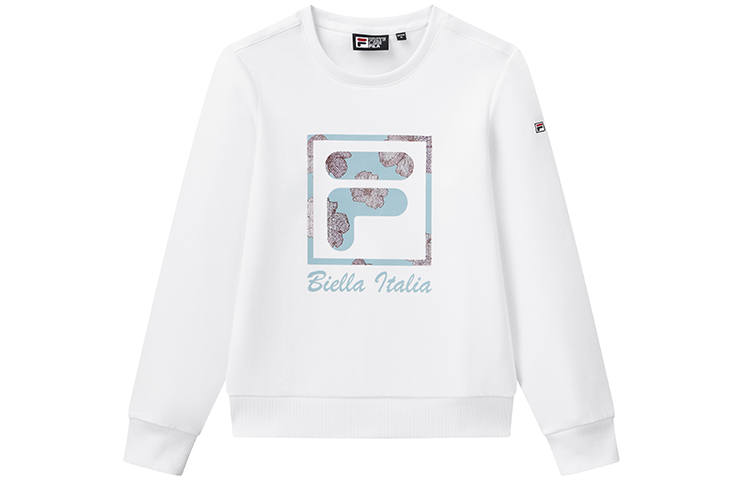 FILA Sweatshirts Women's White Crew Neck Moderate