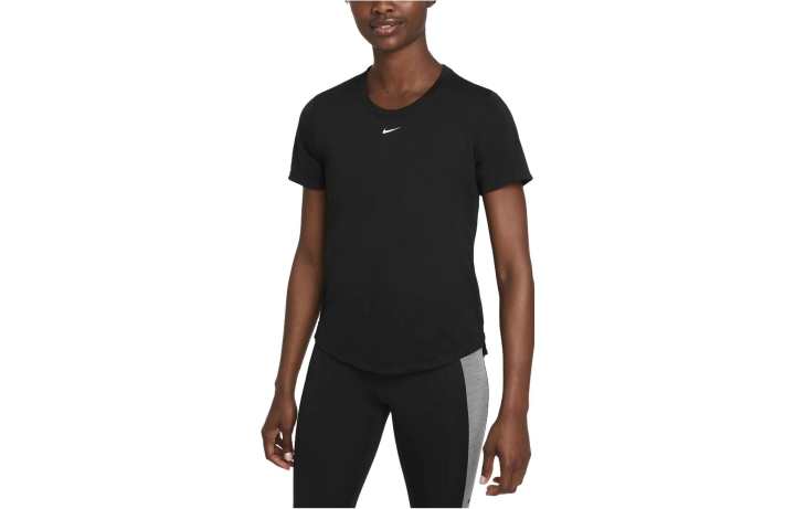 Nike Nike T Shirts Women's Black Crew Neck Moderate Straight Fit