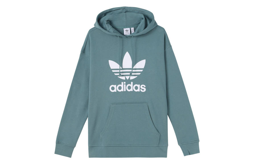 Adidas Originals Sweatshirts Women's Teal Hooded Moderate Other