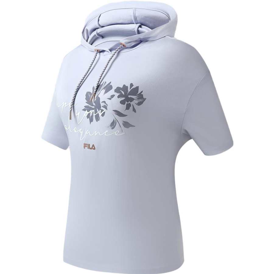 FILA Latte Girl 3.0 Drop Shoulder Sleeve T Shirt Women's Light Taro Purple