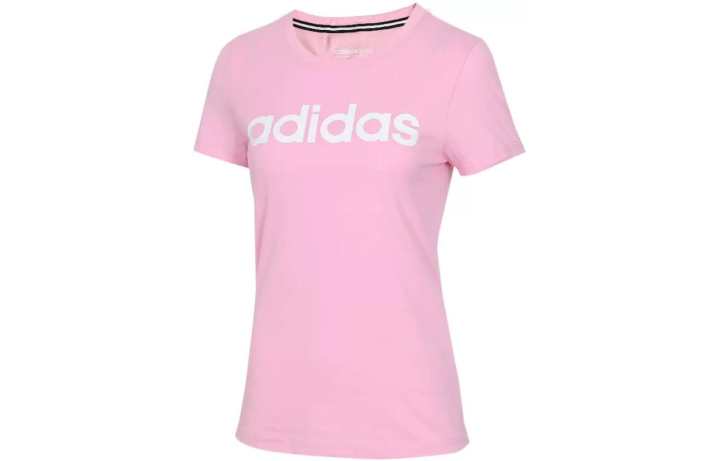 Adidas Adidas T Shirts Women's Pink Crew Neck Thin Other
