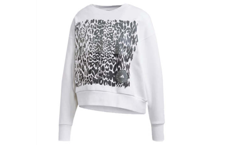 Adidas Adidas Sweatshirts Women's White Crew Neck Moderate Regular