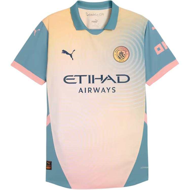 PUMA Manchester City Soccer Jersey Player Edition Unisex Yellow