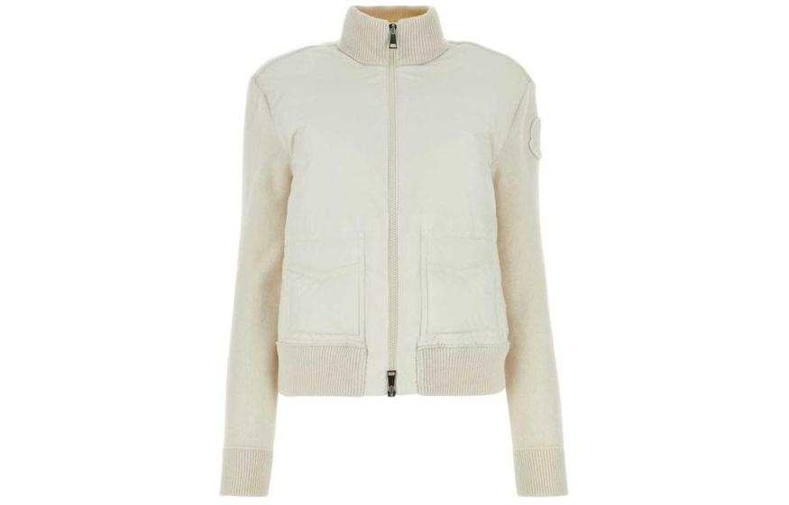 Moncler Moncler Knitted-panel Padded Jacket