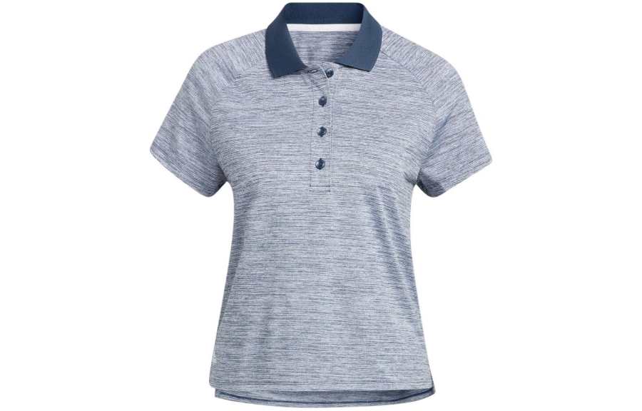 Adidas Adidas Polo Shirts Women's Marine Blue Polo Collar Moderate Straight Fit