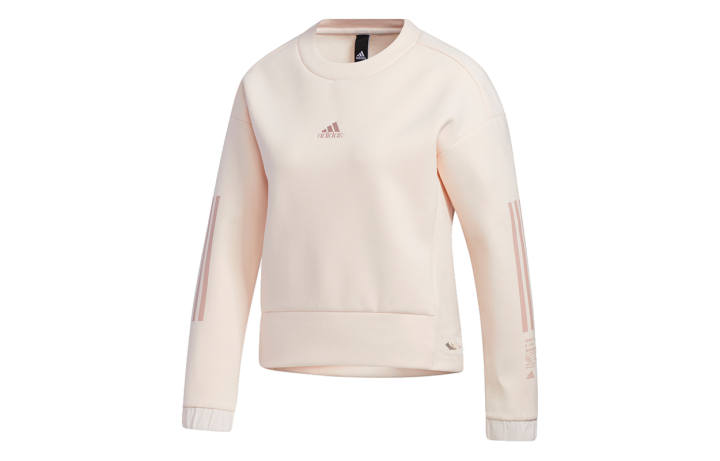 Adidas Adidas Sweatshirts Women's Pink Crew Neck Moderate Regular