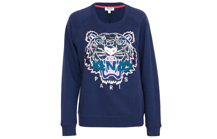 KENZO Sweatshirts Women's Blue Crew Neck Moderate