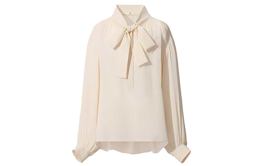UNIQLO Shirts Women's Ivory Lapel Moderate Other