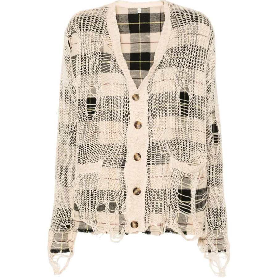 R13 R13 Distressed Open knit Cardigan