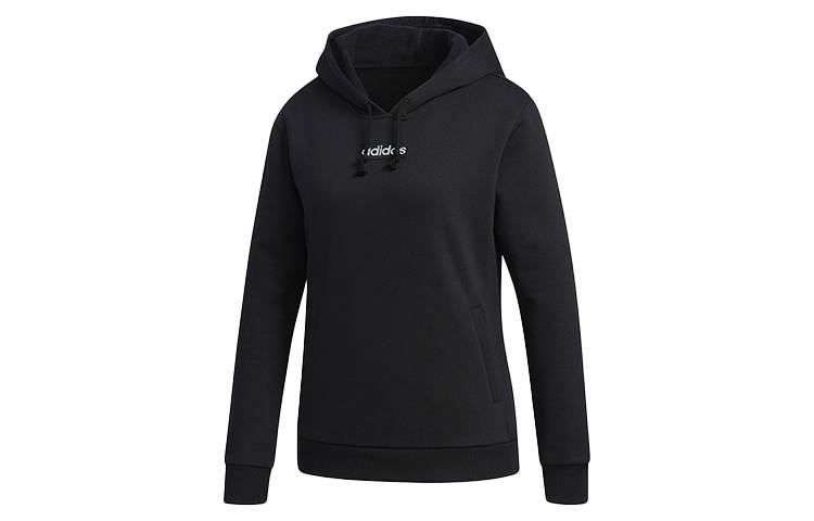 Adidas Neo Sweatshirts Women's Black Hooded Moderate Regular