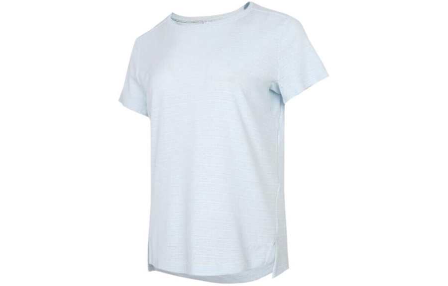 Adidas Adidas T Shirts Women's Blue Crew Neck Moderate Straight Fit