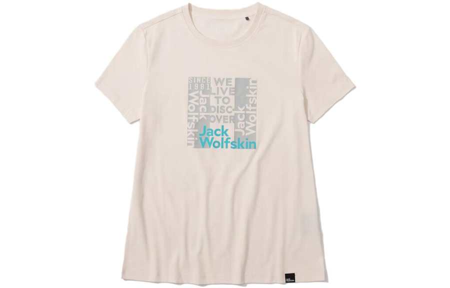 JACK WOLFSKIN T Shirts Women's Crew Neck Moderate Straight Fit