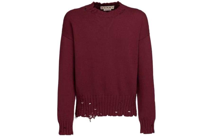 MARNI Sweaters Women's Red Crew Neck Moderate Other