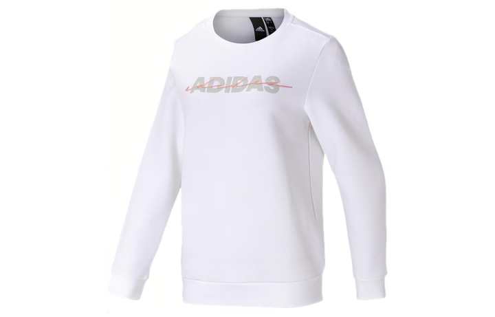 Adidas Adidas Sweatshirts Women's White Crew Neck Moderate Regular