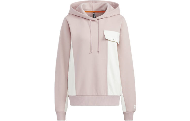 Adidas Neo Sweatshirts Women's Pink Hooded Thickened Regular