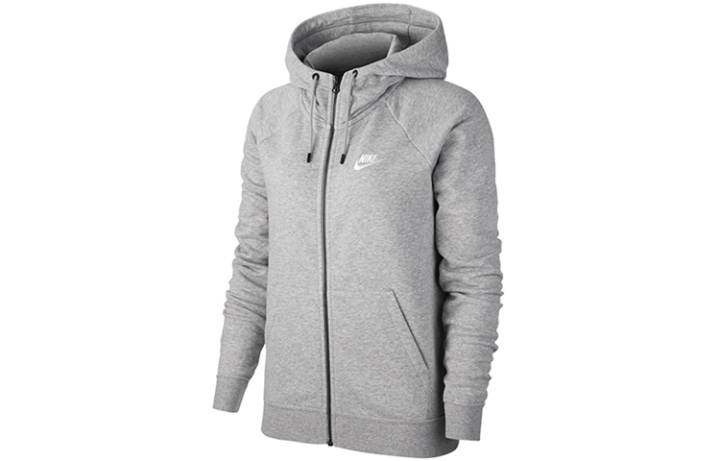 Nike Nike Sweatshirts Women's Gray Hooded Moderate Regular