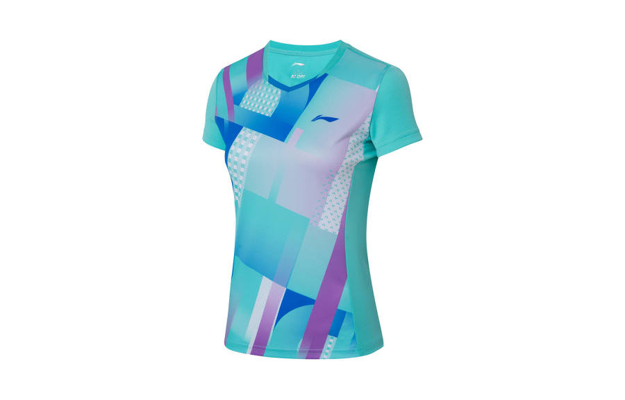 Li-Ning Li Ning Badminton Collection T Shirt Women's Neon Jade Green