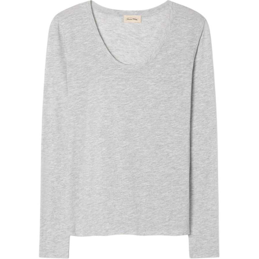 American Vintage A.M Jacksonville long-sleeve scoop-neck top